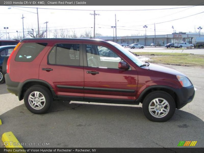 Chianti Red Pearl / Saddle 2003 Honda CR-V EX 4WD