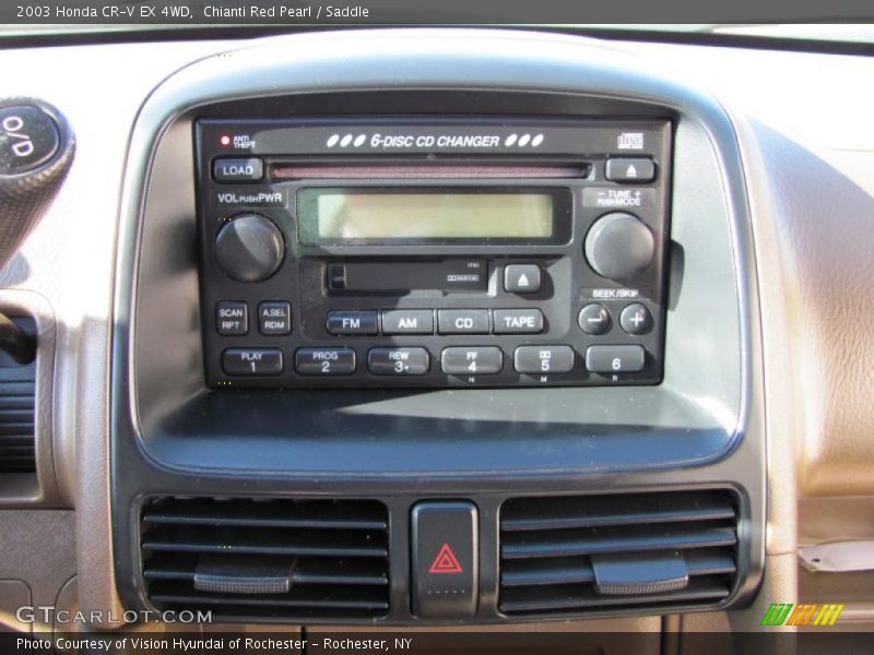 Chianti Red Pearl / Saddle 2003 Honda CR-V EX 4WD