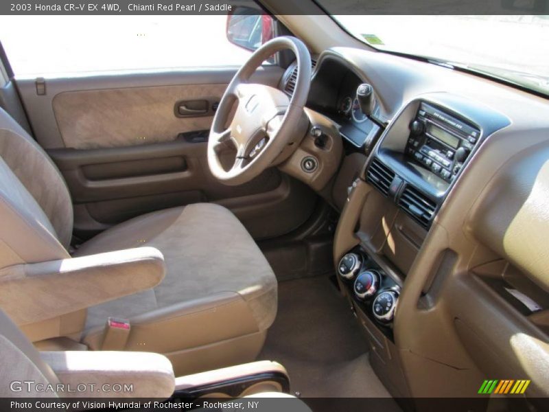 Chianti Red Pearl / Saddle 2003 Honda CR-V EX 4WD