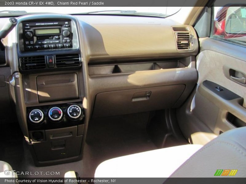 Chianti Red Pearl / Saddle 2003 Honda CR-V EX 4WD