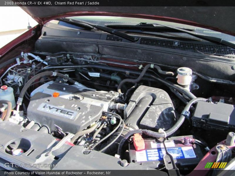 Chianti Red Pearl / Saddle 2003 Honda CR-V EX 4WD