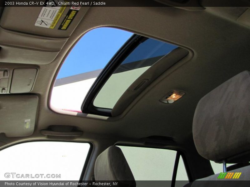 Chianti Red Pearl / Saddle 2003 Honda CR-V EX 4WD