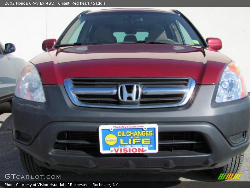 Chianti Red Pearl / Saddle 2003 Honda CR-V EX 4WD