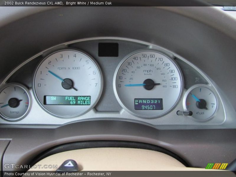 Bright White / Medium Oak 2002 Buick Rendezvous CXL AWD