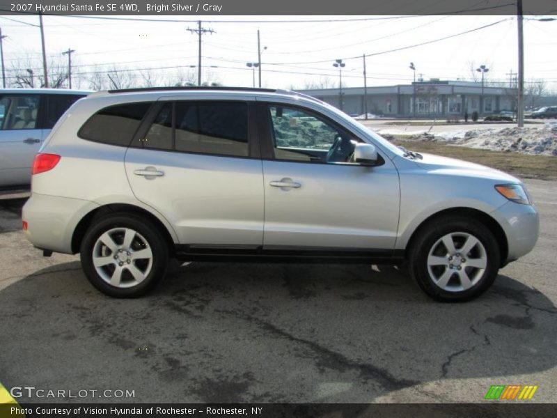 Bright Silver / Gray 2007 Hyundai Santa Fe SE 4WD