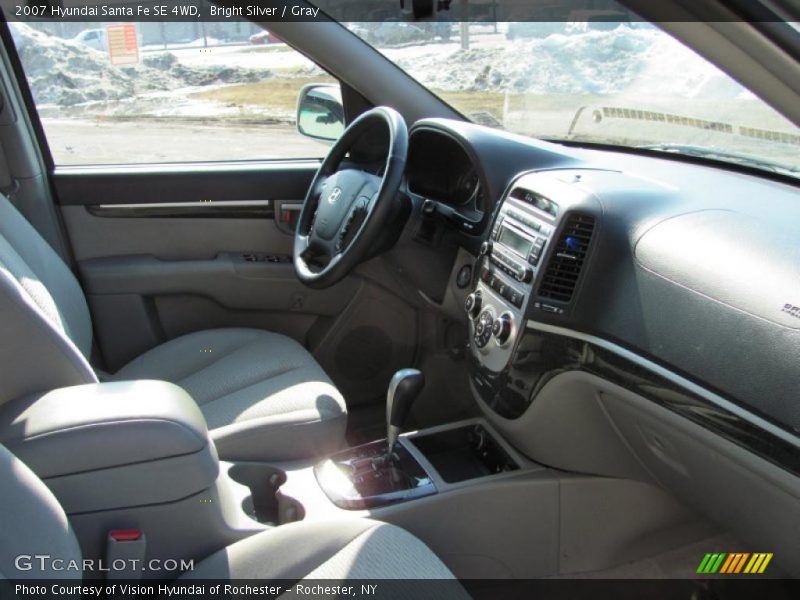 Bright Silver / Gray 2007 Hyundai Santa Fe SE 4WD