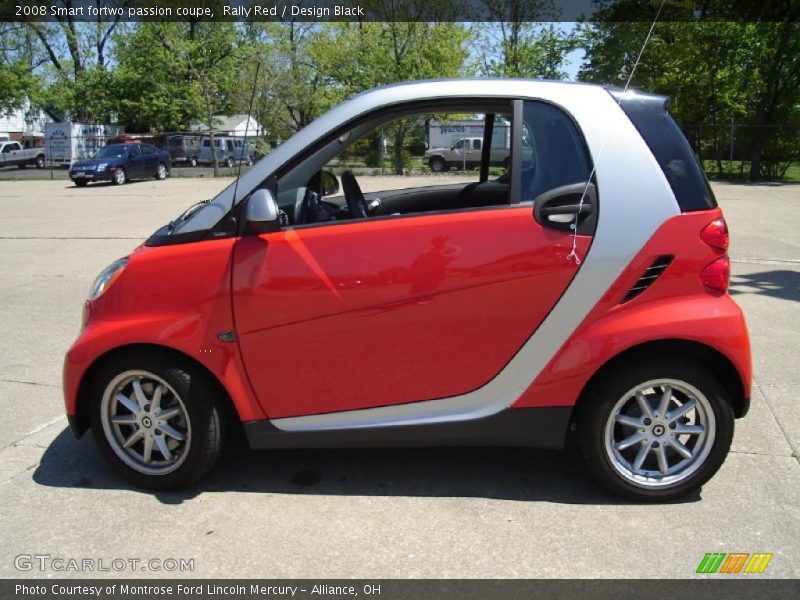 Rally Red / Design Black 2008 Smart fortwo passion coupe
