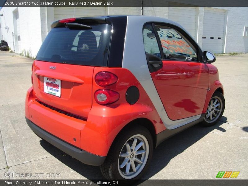 Rally Red / Design Black 2008 Smart fortwo passion coupe