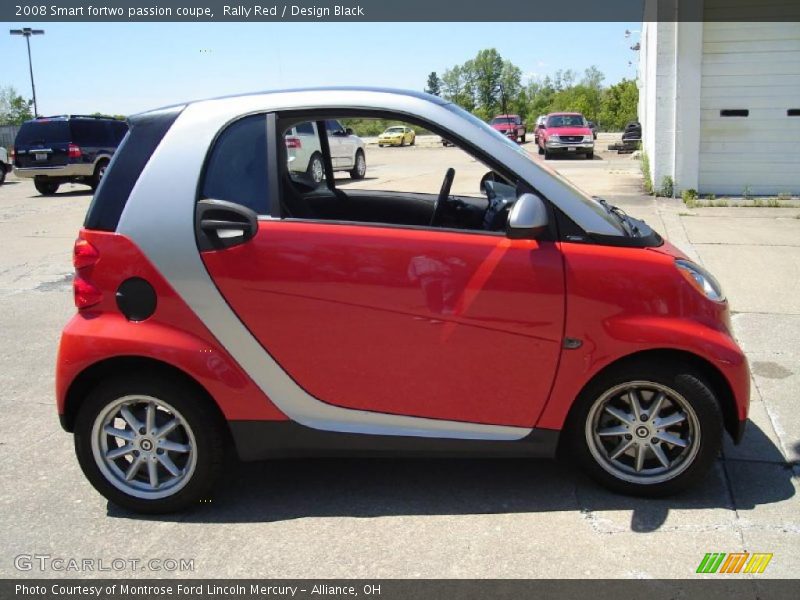 Rally Red / Design Black 2008 Smart fortwo passion coupe