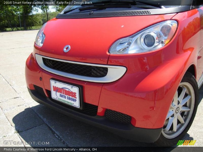 Rally Red / Design Black 2008 Smart fortwo passion coupe