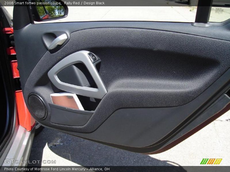 Rally Red / Design Black 2008 Smart fortwo passion coupe