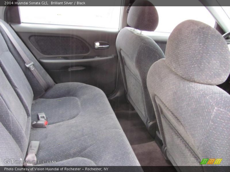 Brilliant Silver / Black 2004 Hyundai Sonata GLS