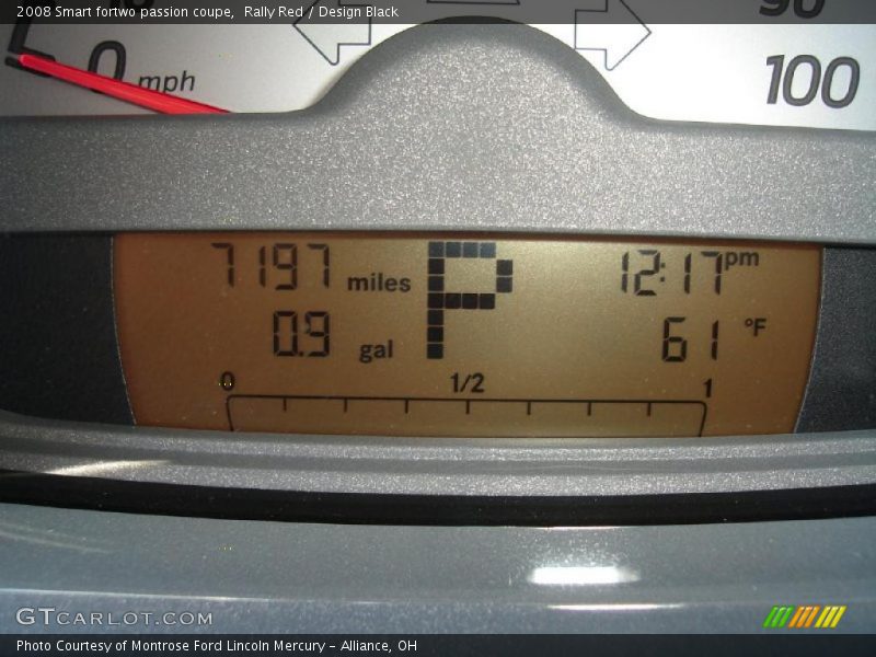 Rally Red / Design Black 2008 Smart fortwo passion coupe
