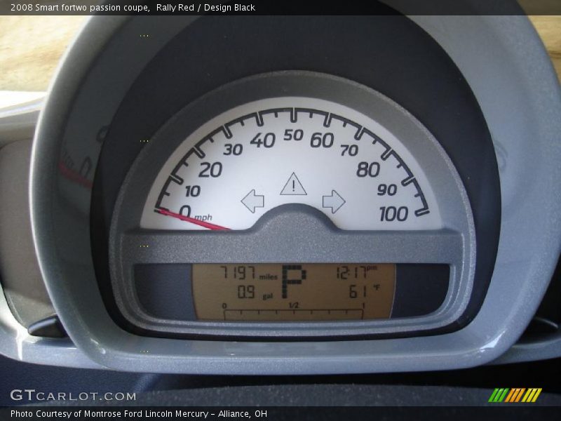 Rally Red / Design Black 2008 Smart fortwo passion coupe
