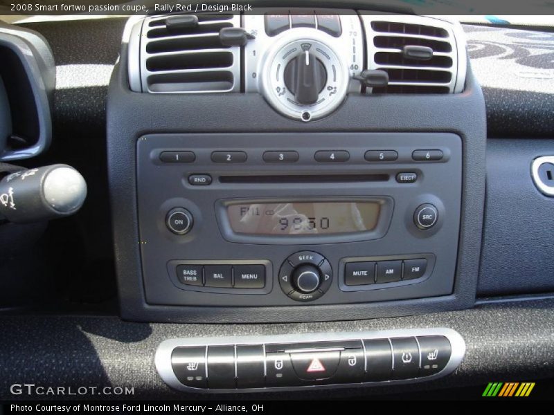 Rally Red / Design Black 2008 Smart fortwo passion coupe