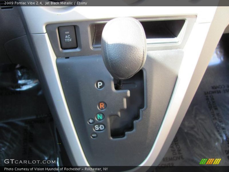 Jet Black Metallic / Ebony 2009 Pontiac Vibe 2.4
