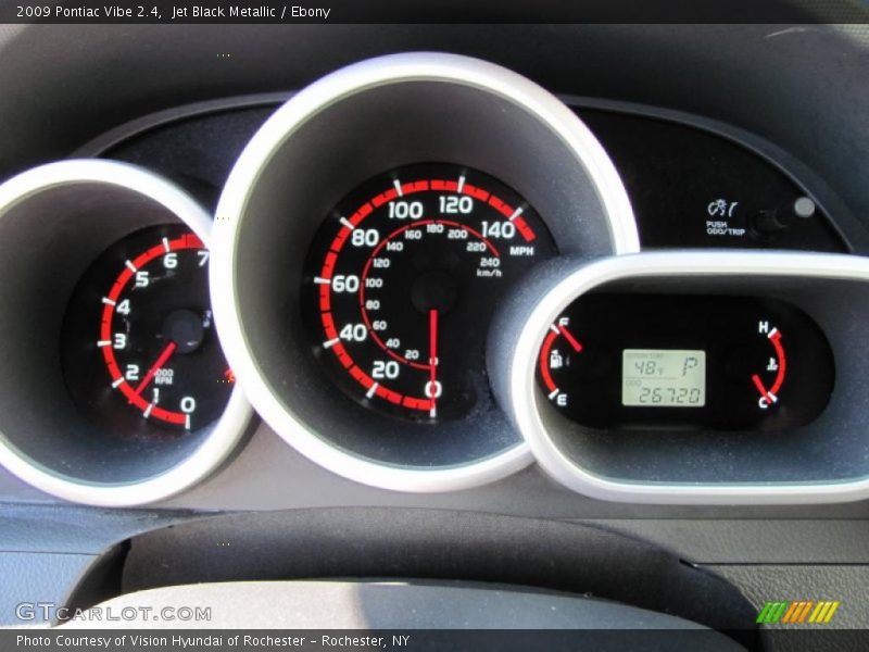 Jet Black Metallic / Ebony 2009 Pontiac Vibe 2.4