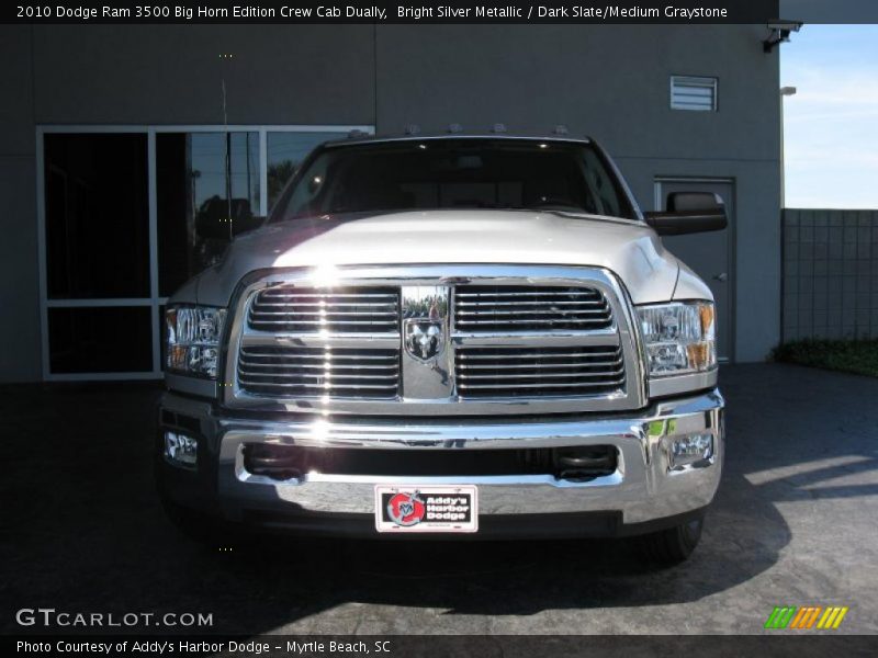 Bright Silver Metallic / Dark Slate/Medium Graystone 2010 Dodge Ram 3500 Big Horn Edition Crew Cab Dually