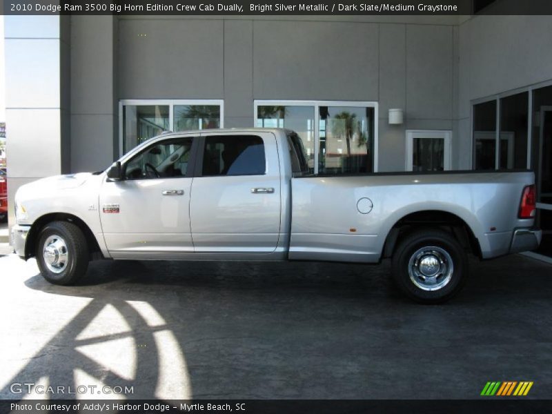 Bright Silver Metallic / Dark Slate/Medium Graystone 2010 Dodge Ram 3500 Big Horn Edition Crew Cab Dually