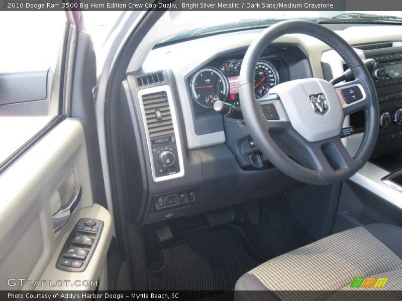 Bright Silver Metallic / Dark Slate/Medium Graystone 2010 Dodge Ram 3500 Big Horn Edition Crew Cab Dually