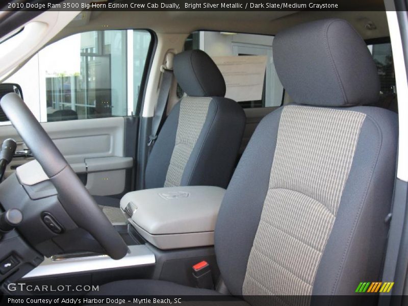 Bright Silver Metallic / Dark Slate/Medium Graystone 2010 Dodge Ram 3500 Big Horn Edition Crew Cab Dually