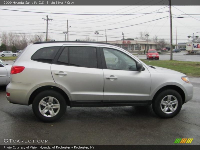 Bright Silver / Gray 2009 Hyundai Santa Fe GLS