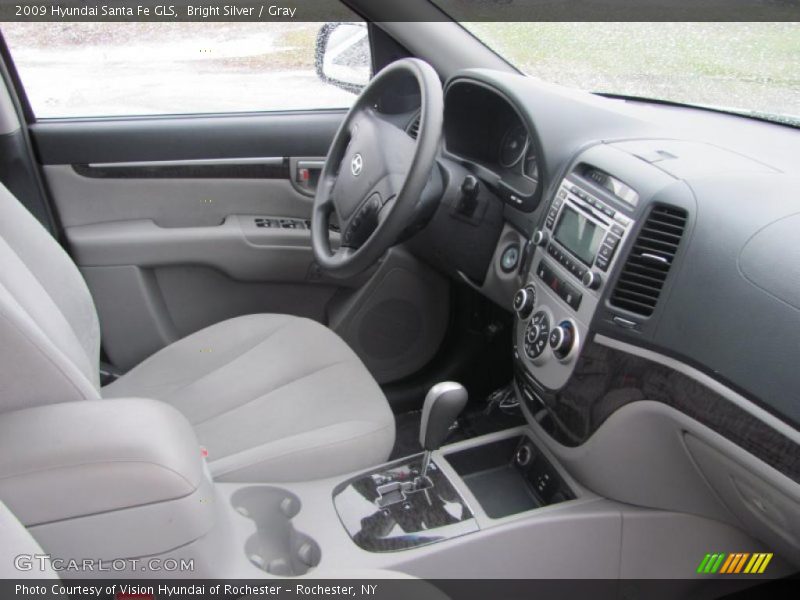 Bright Silver / Gray 2009 Hyundai Santa Fe GLS