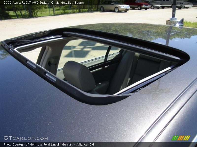 Grigio Metallic / Taupe 2009 Acura RL 3.7 AWD Sedan