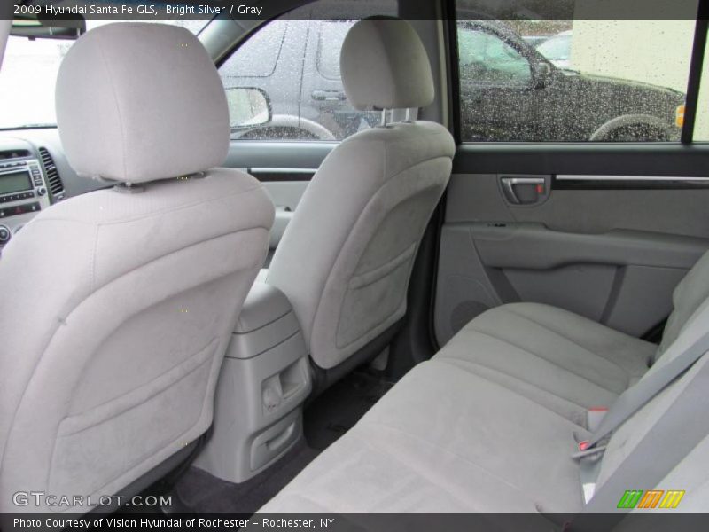 Bright Silver / Gray 2009 Hyundai Santa Fe GLS