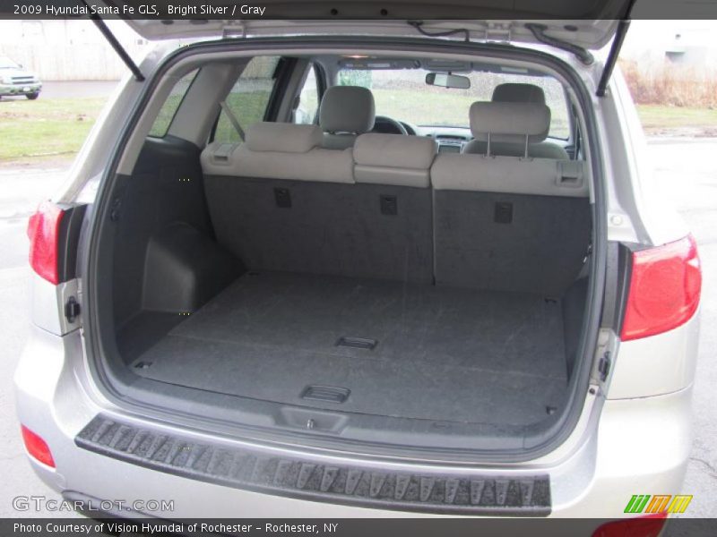 Bright Silver / Gray 2009 Hyundai Santa Fe GLS