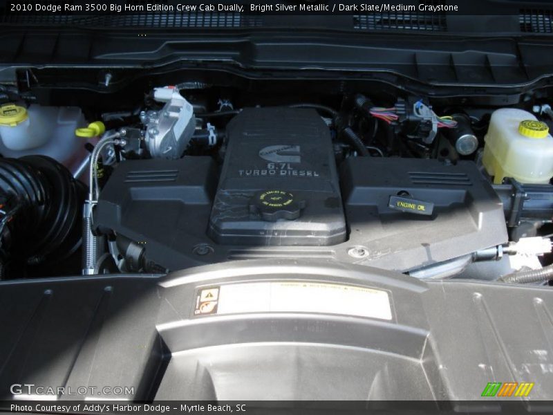 Bright Silver Metallic / Dark Slate/Medium Graystone 2010 Dodge Ram 3500 Big Horn Edition Crew Cab Dually