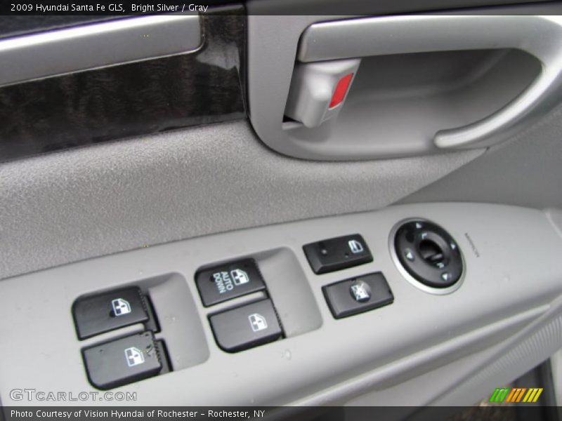 Bright Silver / Gray 2009 Hyundai Santa Fe GLS