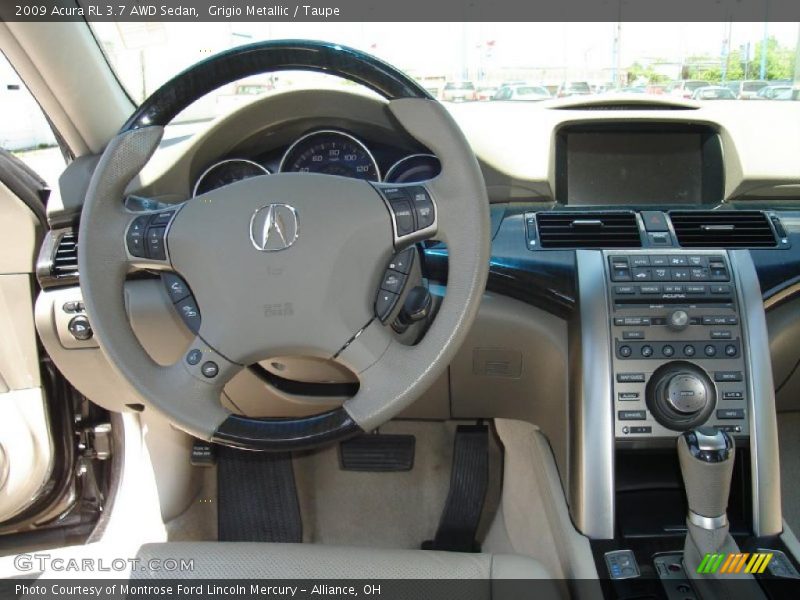 Grigio Metallic / Taupe 2009 Acura RL 3.7 AWD Sedan