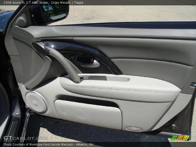 Grigio Metallic / Taupe 2009 Acura RL 3.7 AWD Sedan