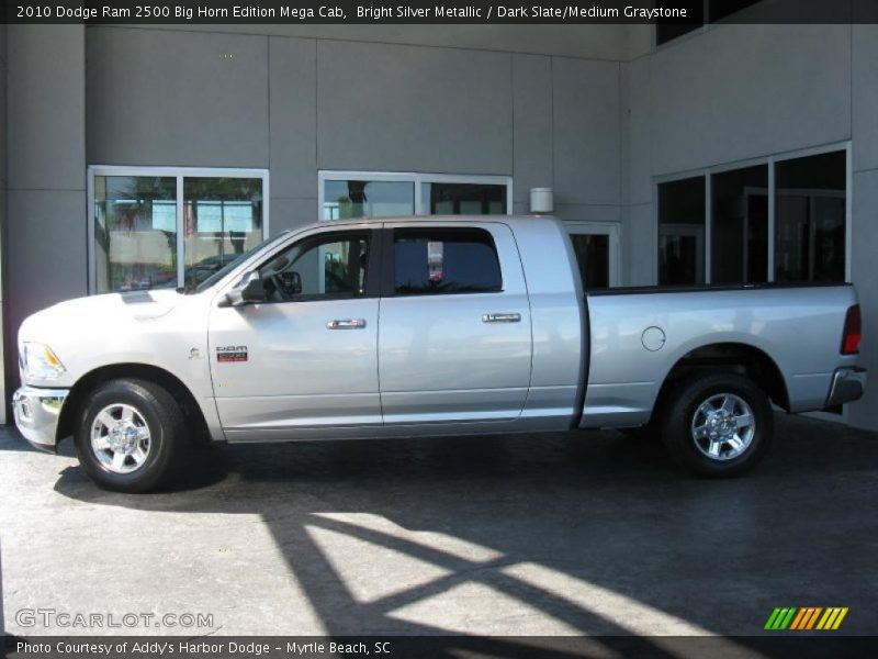 Bright Silver Metallic / Dark Slate/Medium Graystone 2010 Dodge Ram 2500 Big Horn Edition Mega Cab