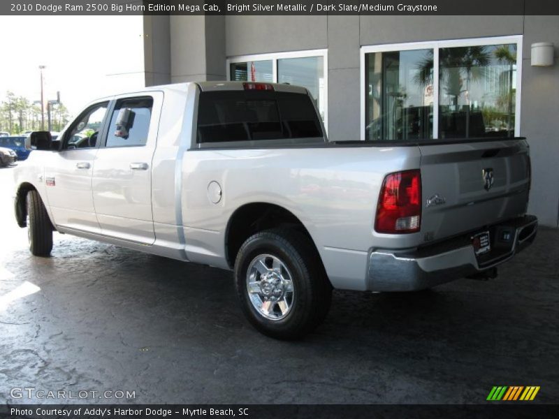 Bright Silver Metallic / Dark Slate/Medium Graystone 2010 Dodge Ram 2500 Big Horn Edition Mega Cab