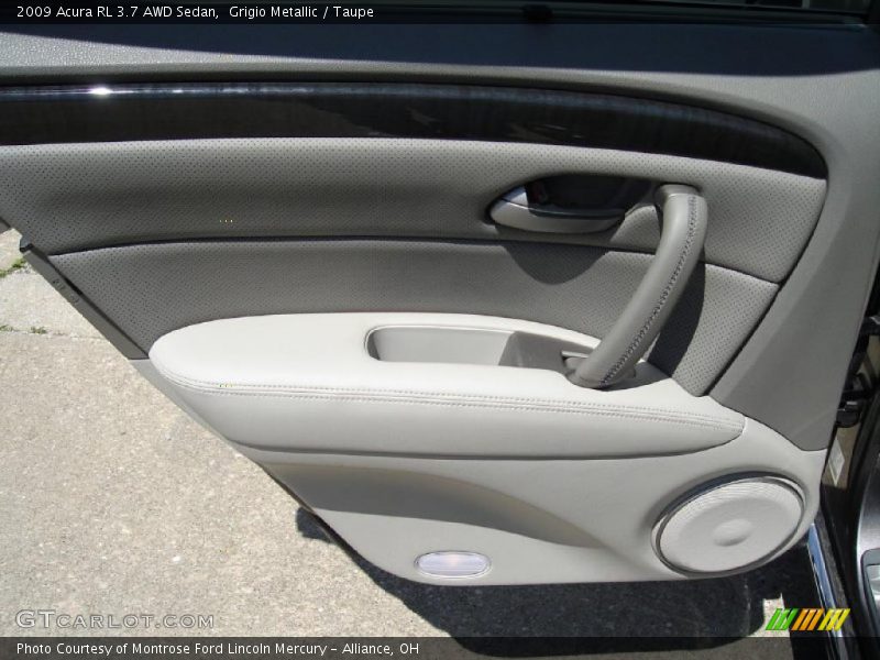 Grigio Metallic / Taupe 2009 Acura RL 3.7 AWD Sedan