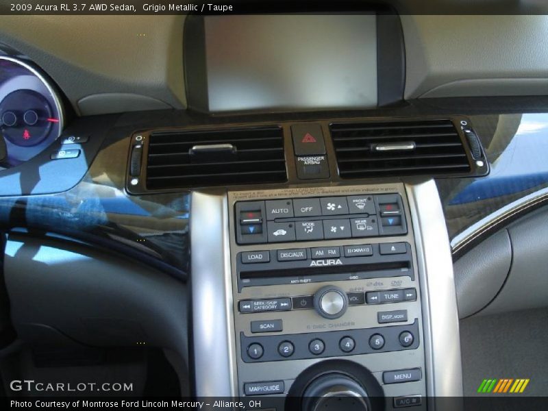 Grigio Metallic / Taupe 2009 Acura RL 3.7 AWD Sedan