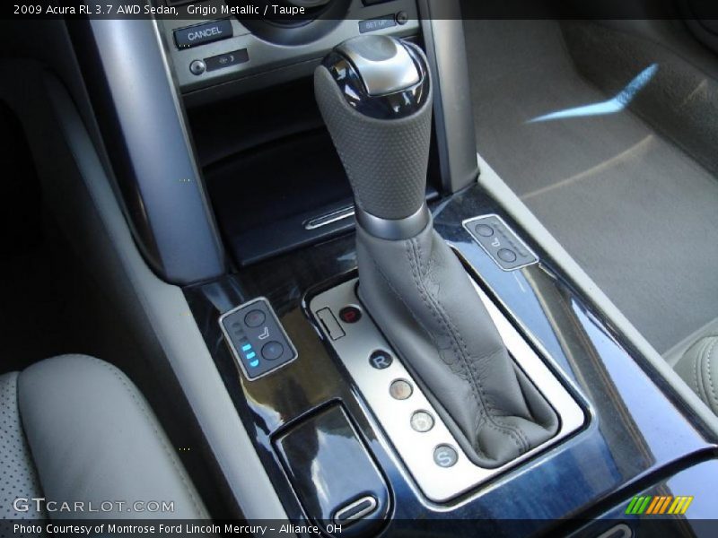 Grigio Metallic / Taupe 2009 Acura RL 3.7 AWD Sedan