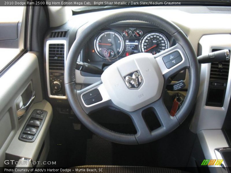 Bright Silver Metallic / Dark Slate/Medium Graystone 2010 Dodge Ram 2500 Big Horn Edition Mega Cab