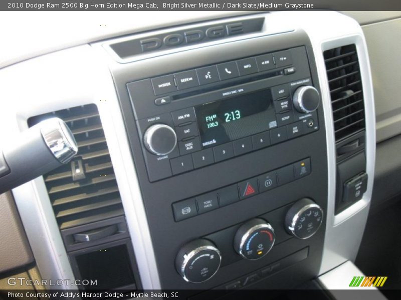 Bright Silver Metallic / Dark Slate/Medium Graystone 2010 Dodge Ram 2500 Big Horn Edition Mega Cab