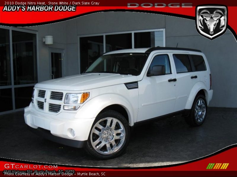 Stone White / Dark Slate Gray 2010 Dodge Nitro Heat
