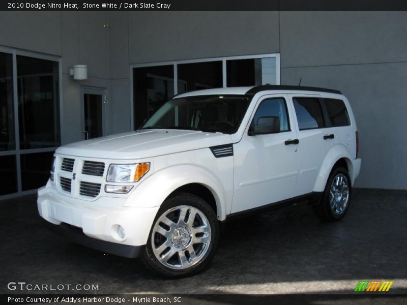 Stone White / Dark Slate Gray 2010 Dodge Nitro Heat