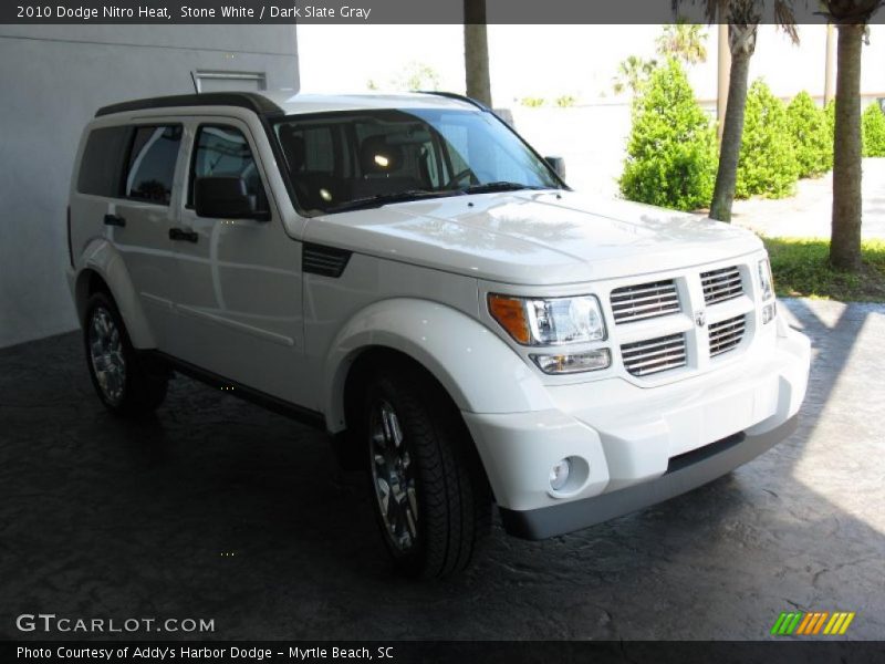 Stone White / Dark Slate Gray 2010 Dodge Nitro Heat