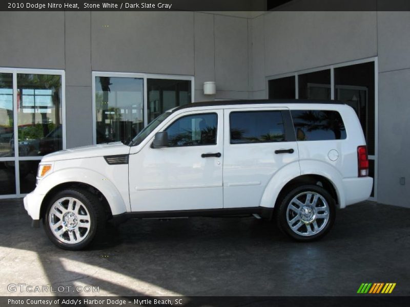 Stone White / Dark Slate Gray 2010 Dodge Nitro Heat