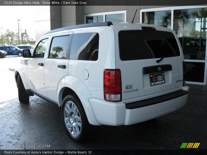 Stone White / Dark Slate Gray 2010 Dodge Nitro Heat