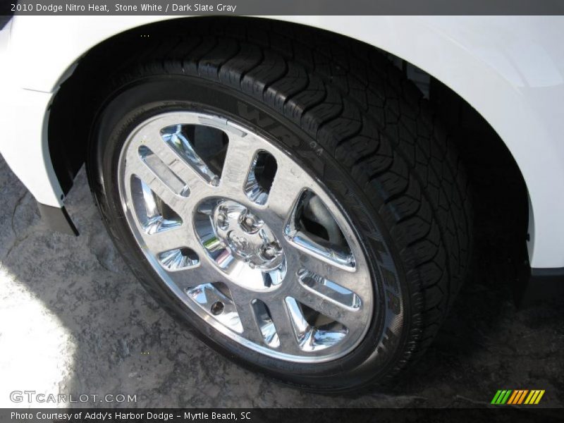 Stone White / Dark Slate Gray 2010 Dodge Nitro Heat