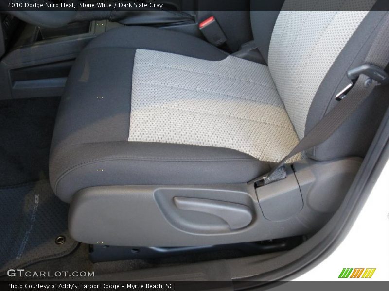 Stone White / Dark Slate Gray 2010 Dodge Nitro Heat