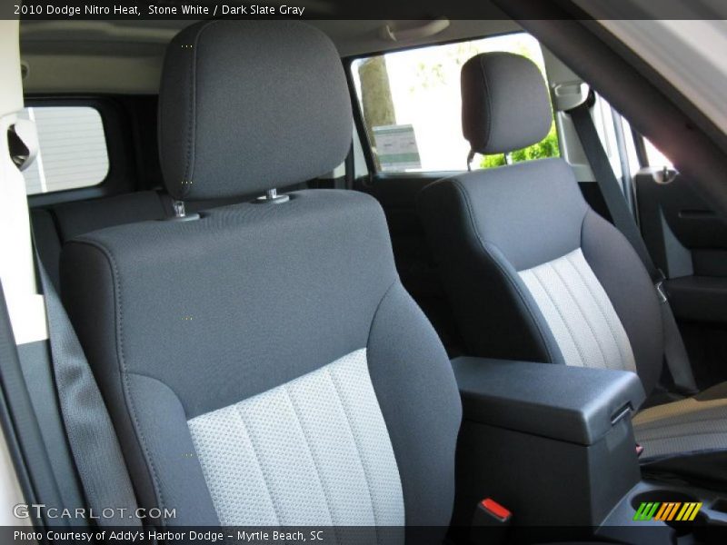Stone White / Dark Slate Gray 2010 Dodge Nitro Heat