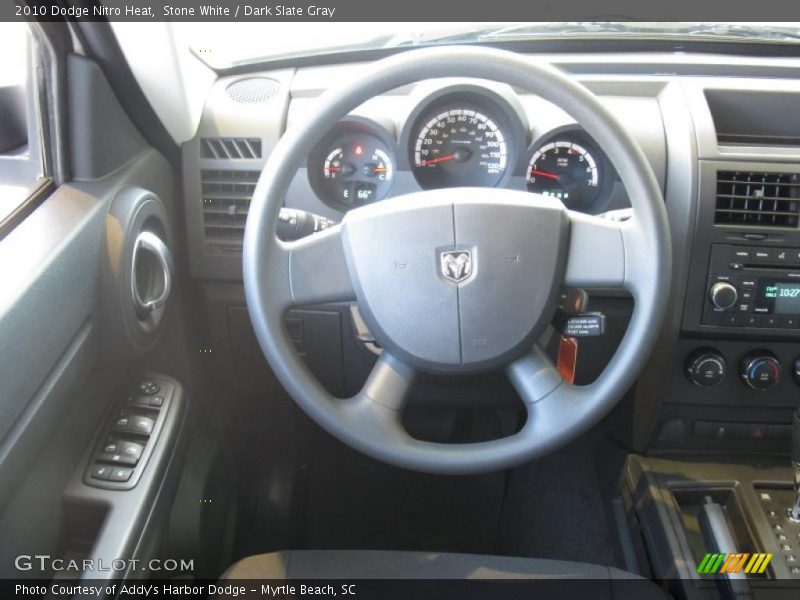 Stone White / Dark Slate Gray 2010 Dodge Nitro Heat